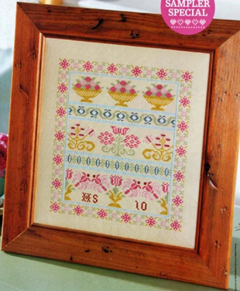 Fishxx Cross Stitch Cross225-7 Spring Sampler Magazine DIY Thumbnail Home Hand Embroidery