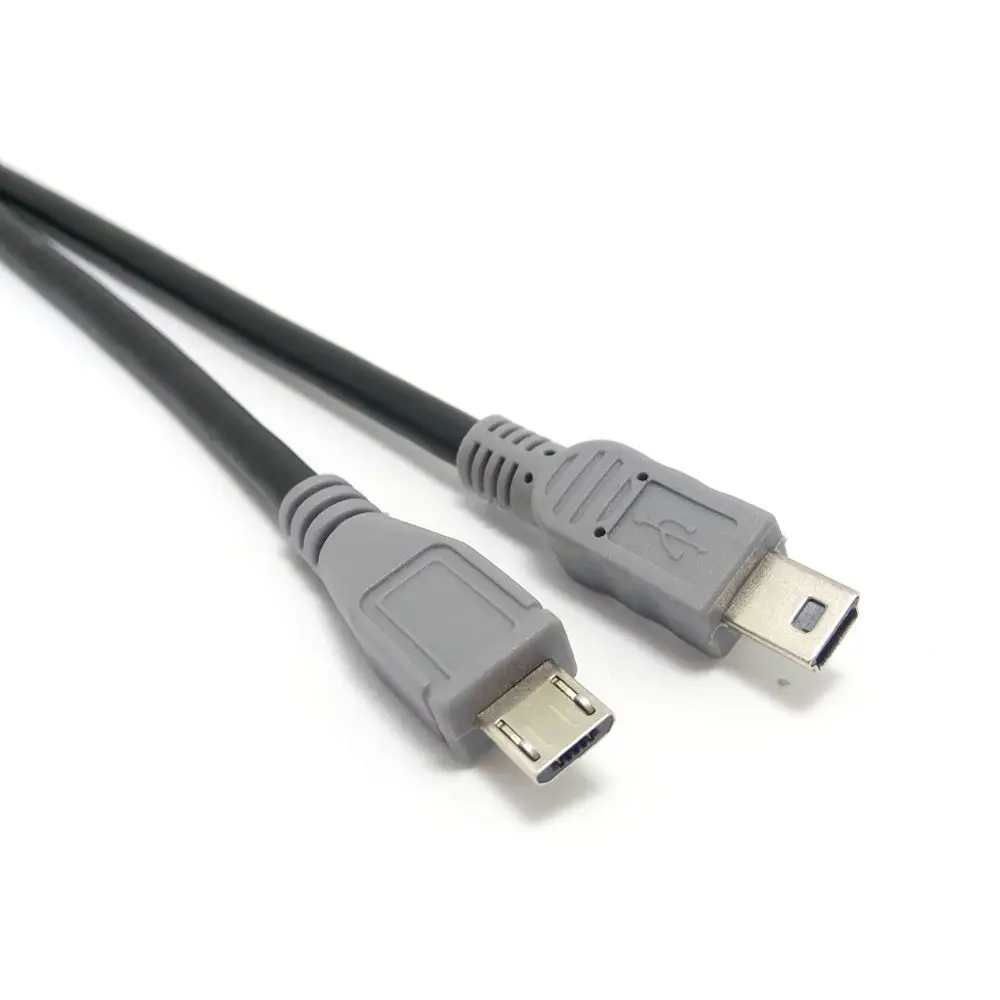 20Cm Micro USB 2.0 Mini USB Ke Jalur Data Publik Jalur Salin Pengisian Konektor Kabel Jalur Kontak OTG untuk Ponsel