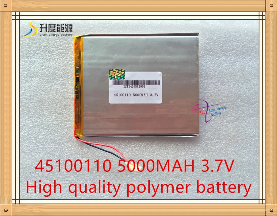 1PCS 3.7V lithium polymer battery / 45100110 / 5000mAh slim high-capacity / DIY homemade tablet