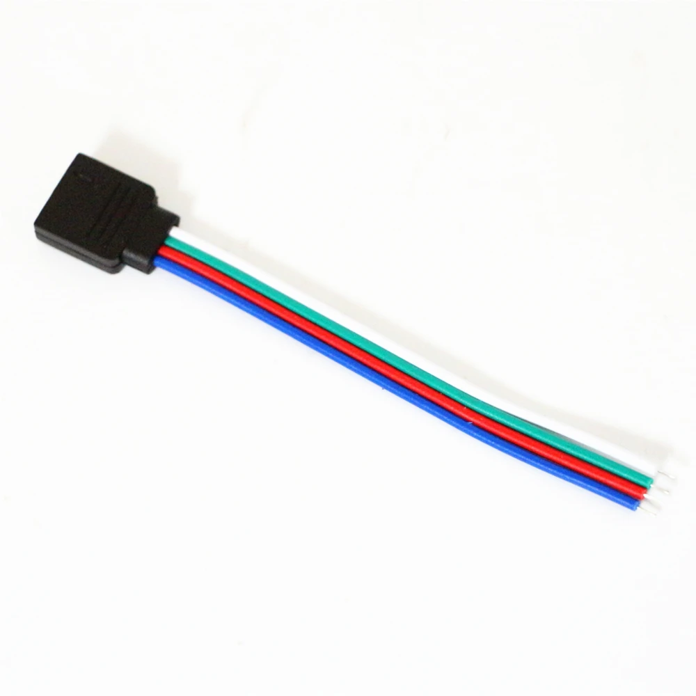 10Pcs/Lot 10cm 4 Pin RGB LED Ribbon Female Connector Wire for 5050 3528 2835 RGB LED Strip 4pin LED Cable for RGB LED Controller