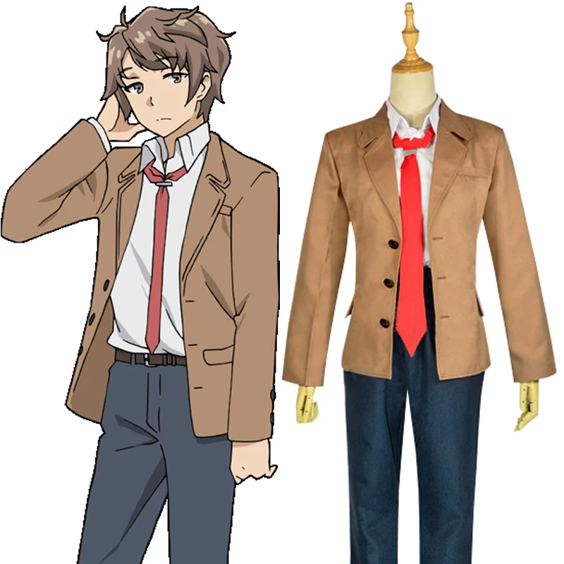 

Rascal Does Not Dream of Bunny Girl Senpai AoButa Sakuta Azusagawa Minegahara High School Uniform Cosplay Costume