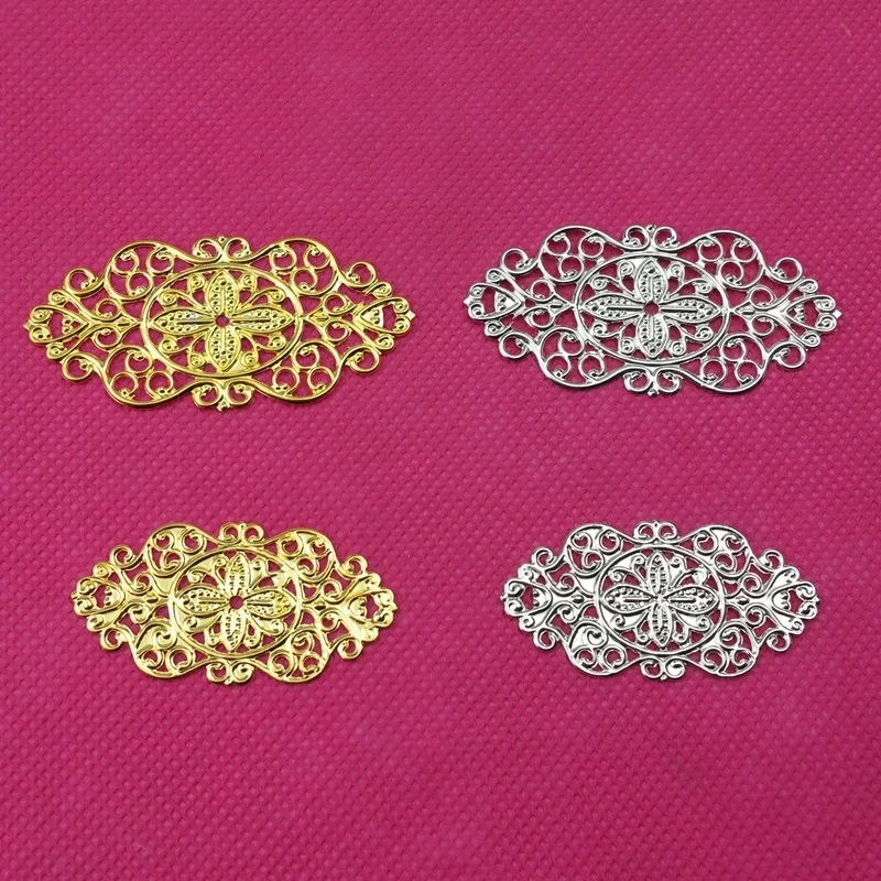 20 pieces/lot 23*45MM metal   Filigree   accessories  Jewelry DIY Components