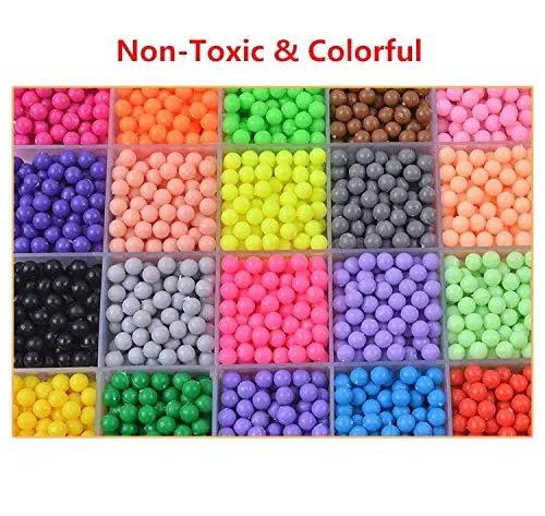 DIY Water Spray Magic  Beads Hand Making 3D beads Puzzle Educational Toys for Children Kit Ball Game wooden toys