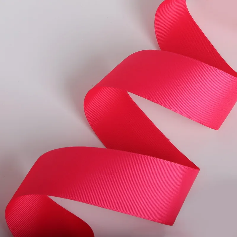 7-38mm 5yards Fuchsia Color Grosgrain Ribbon for Wedding Party Decoration Gift Packing DIY Handmade Crafts Garment Accessories