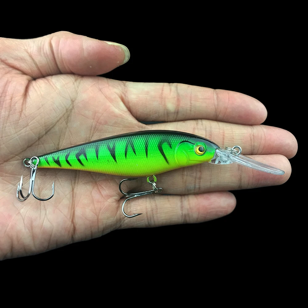 Super Quality 20 Colors Hard Bait Minnow Fishing lures Bass Fresh Salt water japan sea 3D Eyes Wobbler Tackle Crankbait Pesca