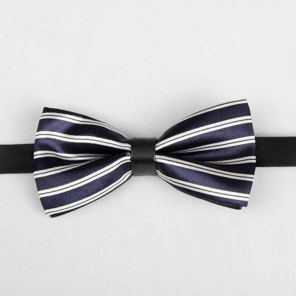 HOOYI PU Leopard print ผีเสื้อสำหรับเด็กเนคไท bow tie knots bowtie gravata corbatas TIES