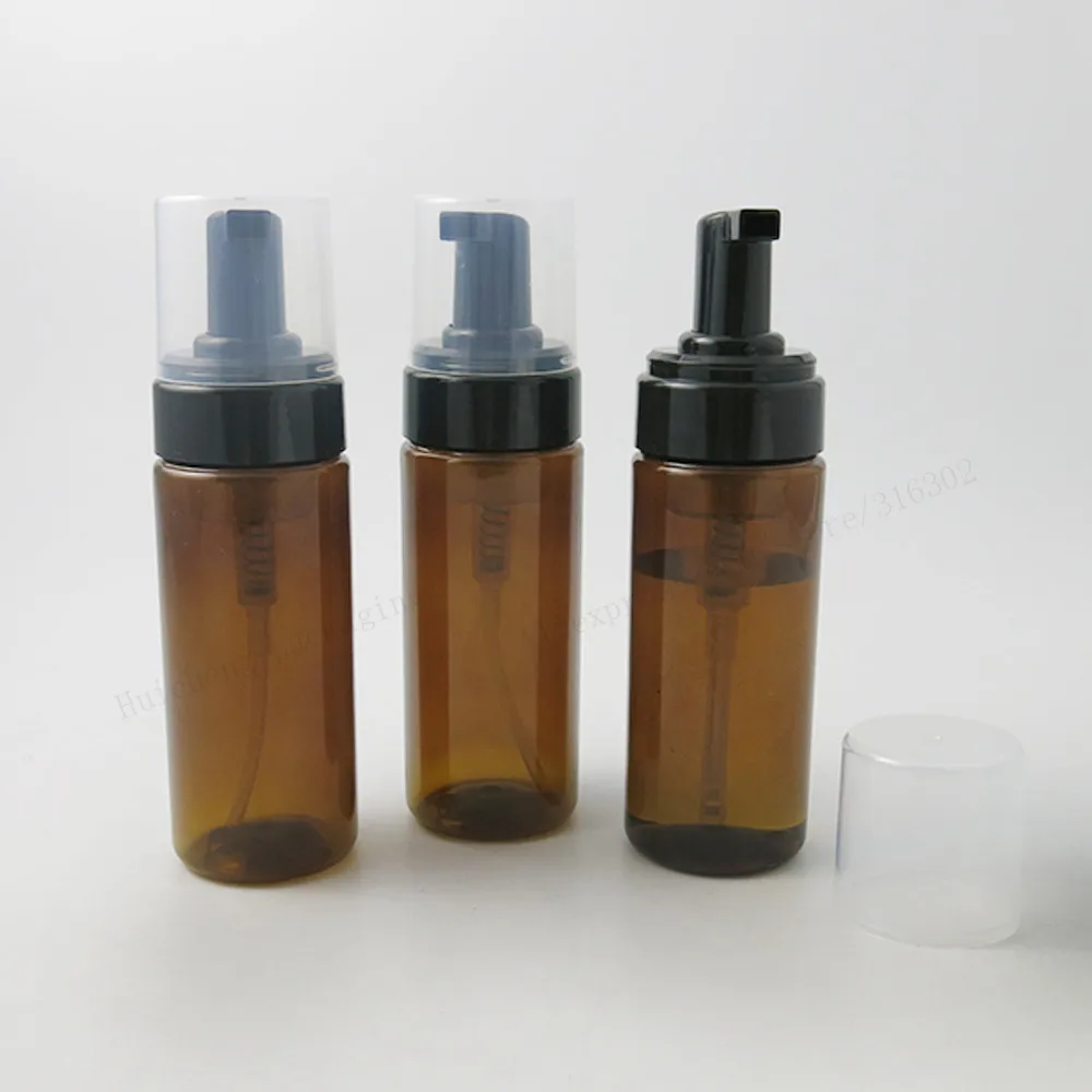 

24 x 150ml Empty Amber PET Plastic Foaming Bottle Soap Dispenser Container 3OZ Foam-soap-Dispense Foam lotion Pump bottle