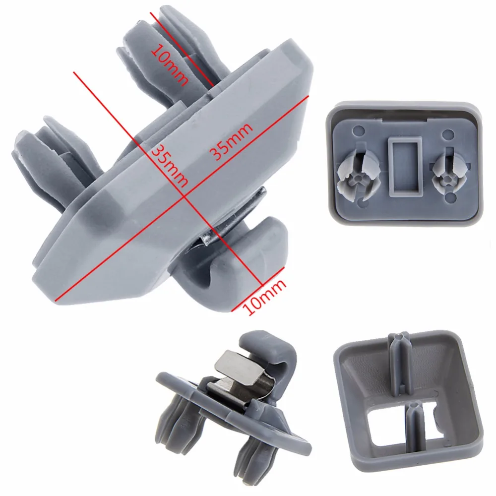 1PC 8U0857562 8E0857562 Plastic Gray/Beige Sun Visor Clip Hook Holder for Audi A1 A3 A4 A5 Q3 Q5 2013 2014 2015 High Quality