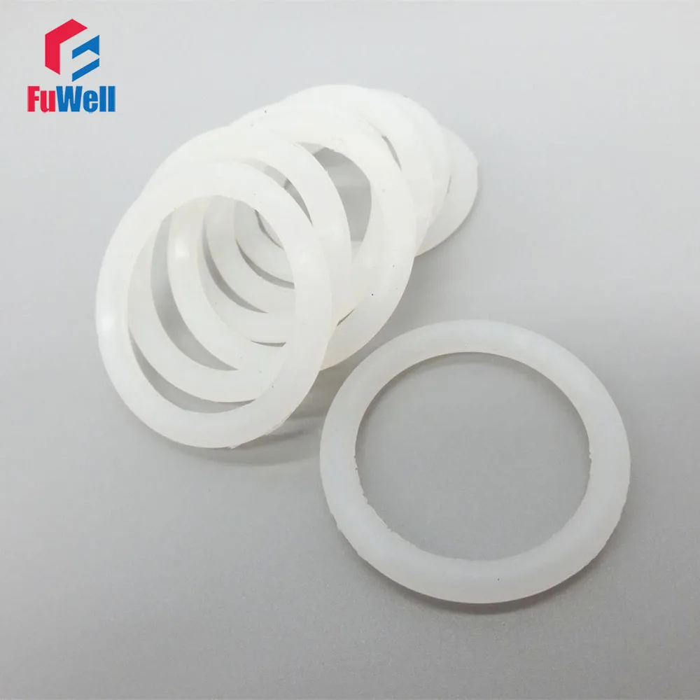 White O Ring Seals Gasket 5mm CS Food Grade Silicon Sealing Ring OD 130/135/140/145/150/155/160/165/170/175/180mm O-rings