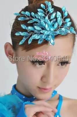 

Hot Sales! Girls Latin Dance Headwear,Women Latin Ballroom Dance Hair Accessories,Dance Wear Accessories 5