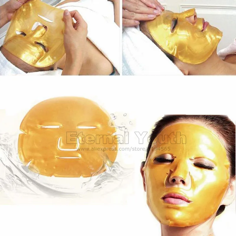 

5pcs Anti Wrinkles Gold Crystal Collagen Facial Mask Face Masks Moisture Essence Skin Care