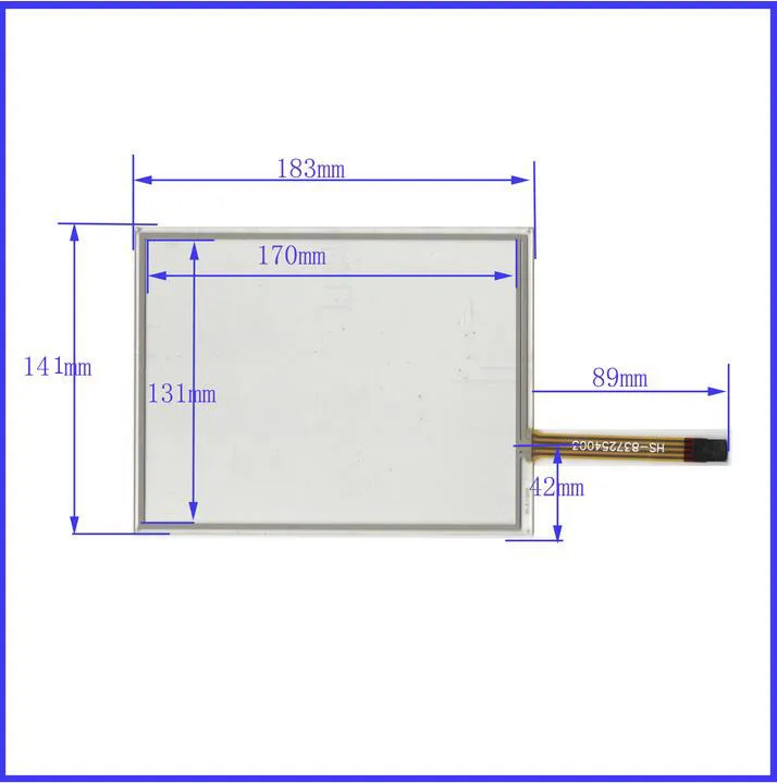 

ZhiYuSun compatible KL-TP-2001 8Inch Touch Screen 4 wire resistive 183mm*141mm USB touch panel overlay kit 183*141