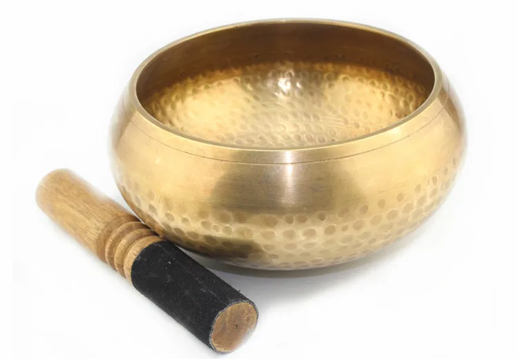 17cm Collectibles Buddhism Copper Yoga Singing Bowl Rare Tibetan Singing Bowls Religion Belief Crafts Home Decoration Crafts