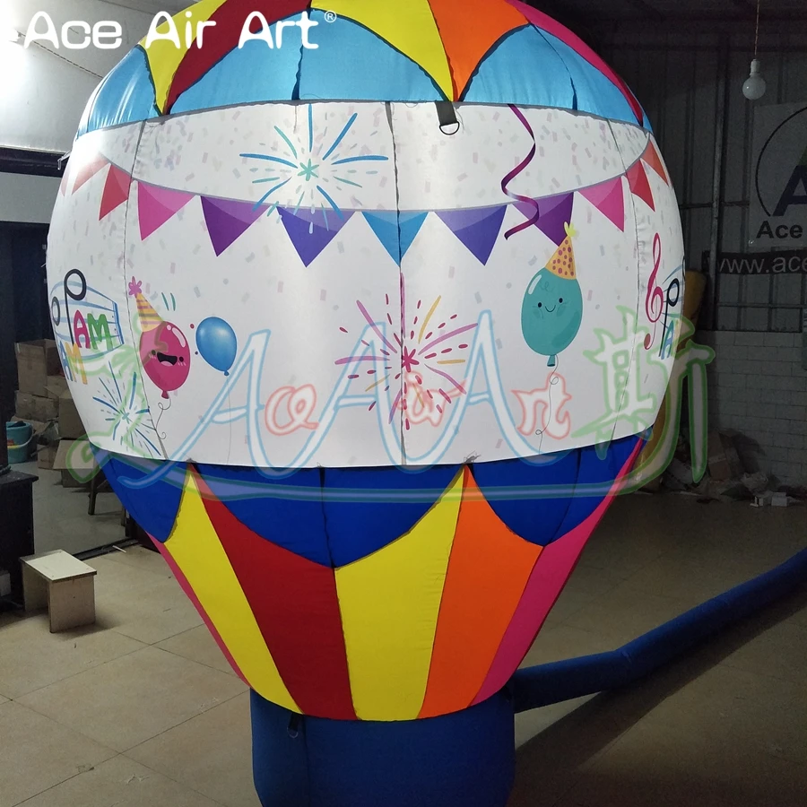 ที่กําหนดเองพิมพ์ป้ายโฆษณา Inflatable Rooftop Air บอลลูนหลังคาตกแต่งพิมพ์ฟรีโดย Ace Air Art