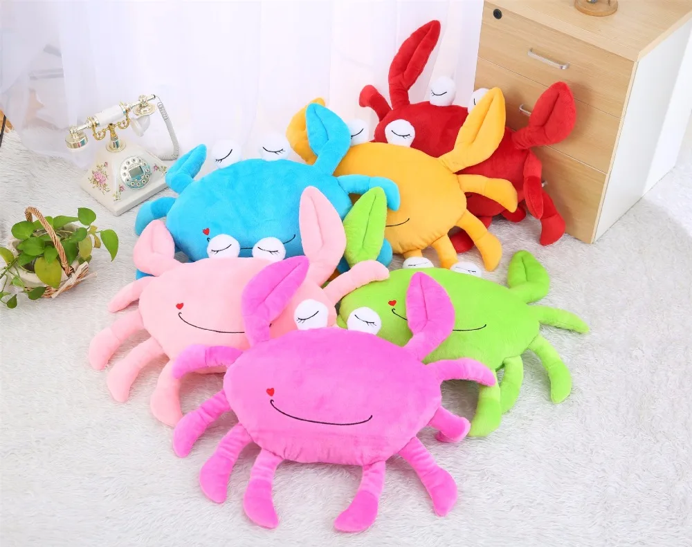 large 60cm cartoon crab plush toy soft doll throw pillow birthday gift s2771