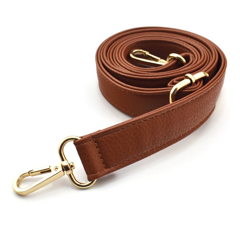 

High Quality PU Leather Bag Strap Length 130CM Adjustable Handbag DIY Women Ladies Shoulder Strap Belt Buckle Bag Accessories