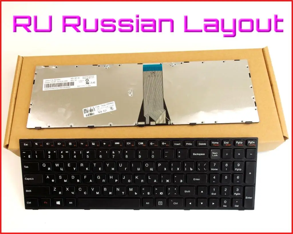 New Keyboard RU Russian Version for LENOVO Flex 2-15 Flex 2-15D 20405 20377 25214725 25214780 T6G1-US Laptop with Frame