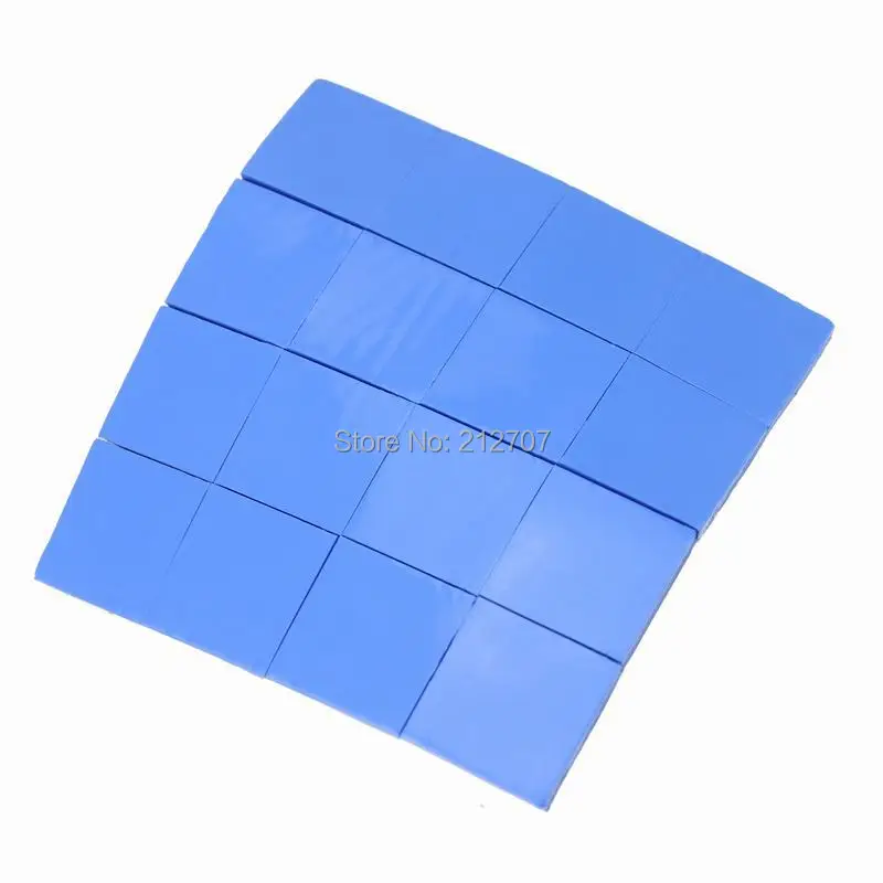 

320PCS 25 x 25 x 1mm Blue Thermal Heatsink Conductive Silicone Pad Thermal for CPU GPU VGA Chipset