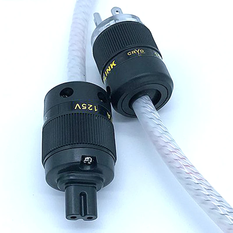 Hi-End US/EU version power plugs connector 9 cores 16AWG  7N silver plated OCC Hifi power cable AC power cord