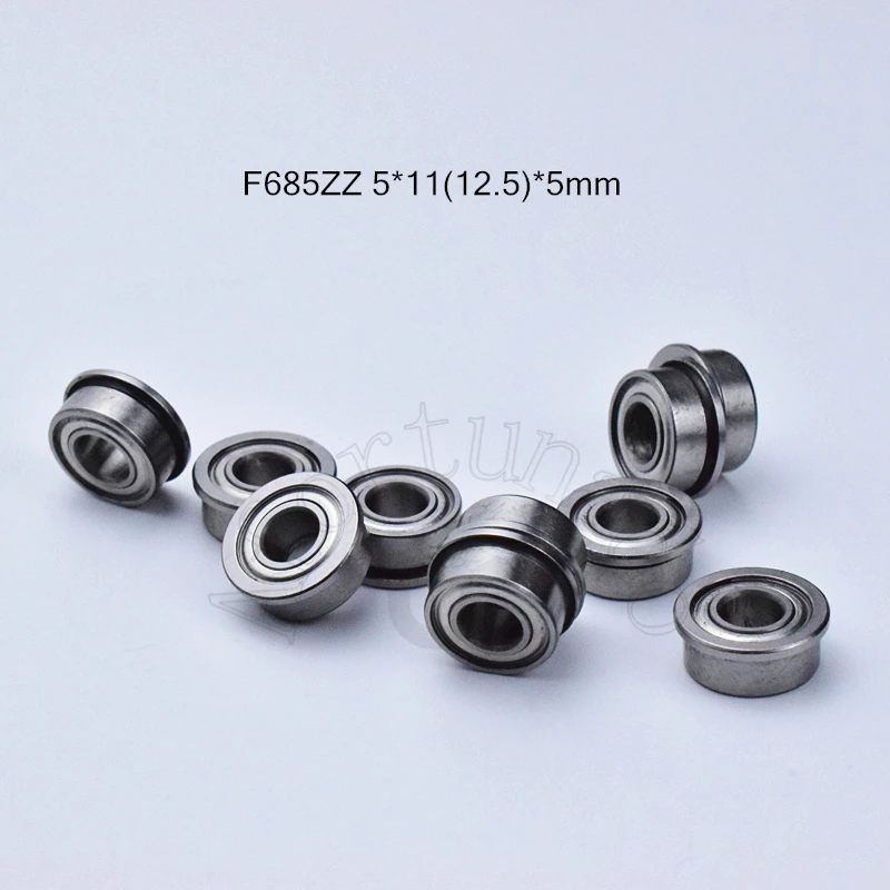 

F685zz 5*11(12.5)*5mm 10pieces Edge bearing 685 685zz Metal sealed free shipping ABEC-5 chrome steel miniature bearings hardware