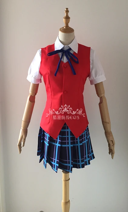 

Magical Girl Ore Saki Uno Red Cosplay Costume K006