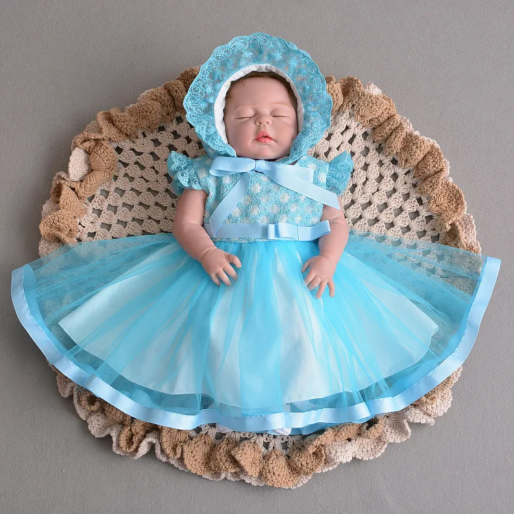 Blue Baby Girl Christmas Dress with Hat Summer Champagne Cute Party Formal  Toddler Baby Girls Clothes RBF194018