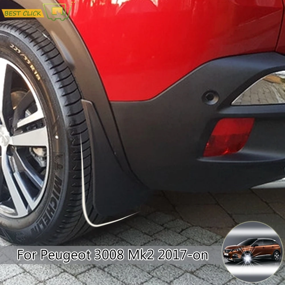Front Rear Car Fender Mud Flaps For Peugeot 3008 2 SUV 2017 Onwards 2018 2019 Mudflaps Splash Guards Mud Flap Mudguards Fender
