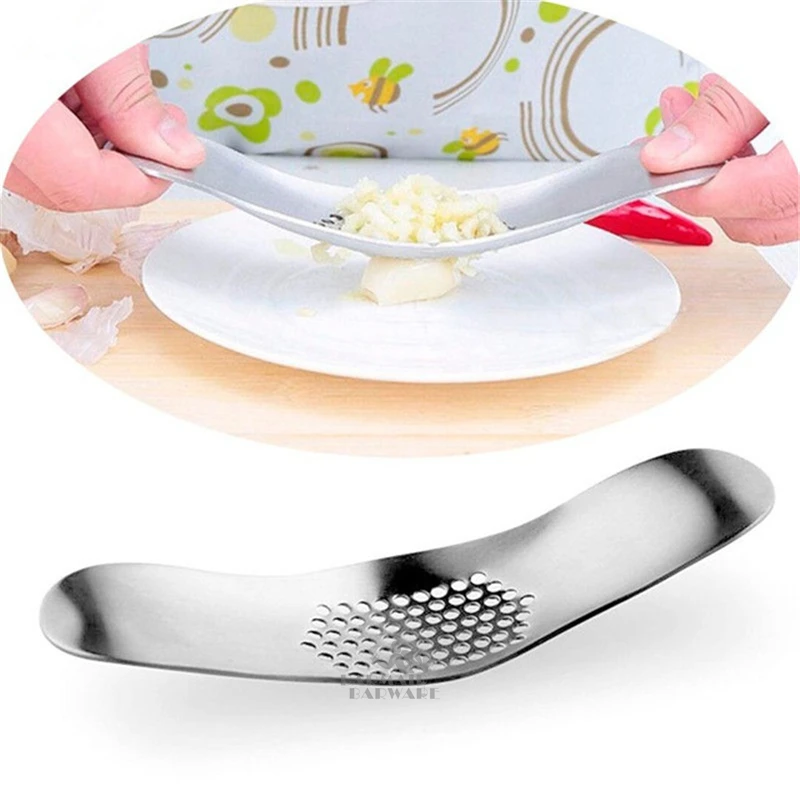

Hot Sales Stainless Steel Garlic Press Grinding Slicer Mincer Metal Multi Ginger Crusher Chopper Cutter Kitchen Accessory