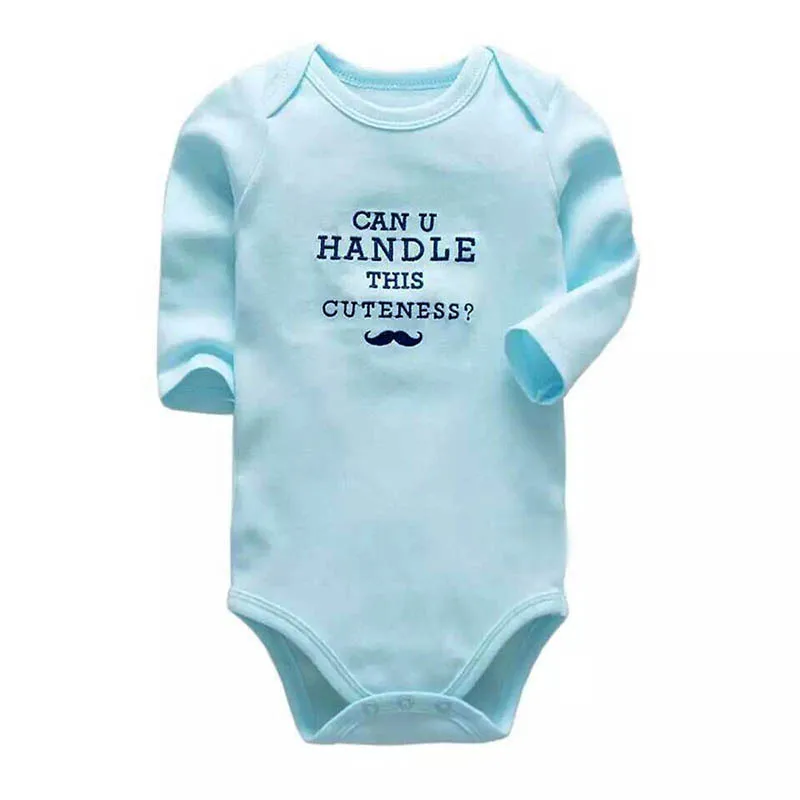 Bodysuit de manga comprida para bebê recém-nascido, 100% algodão, cueca corporal, roupas infantis para meninos e meninas, conjuntos de bebê