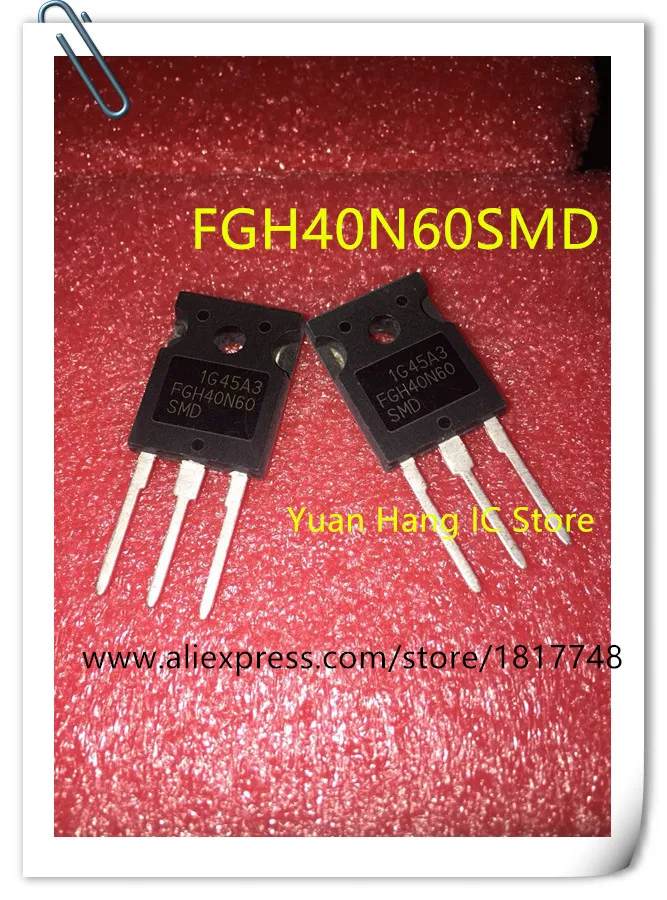 10 cái/lốc FGH40N60SMD FGH40N60 SMD 40N60 IGBT 600V ĐẾN-247