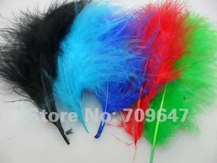 

Feathers for Clothes! Marabou feathers! 500pcs/Lot 12-16cm LOOSE MARABOU Fluffy Turkey Feathers 12Colours Available