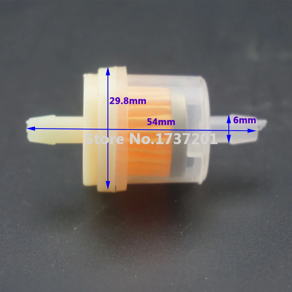 100Pcs ENGINE INLINE GAS Magnetic FUEL FILTER with Magnet 1/4\