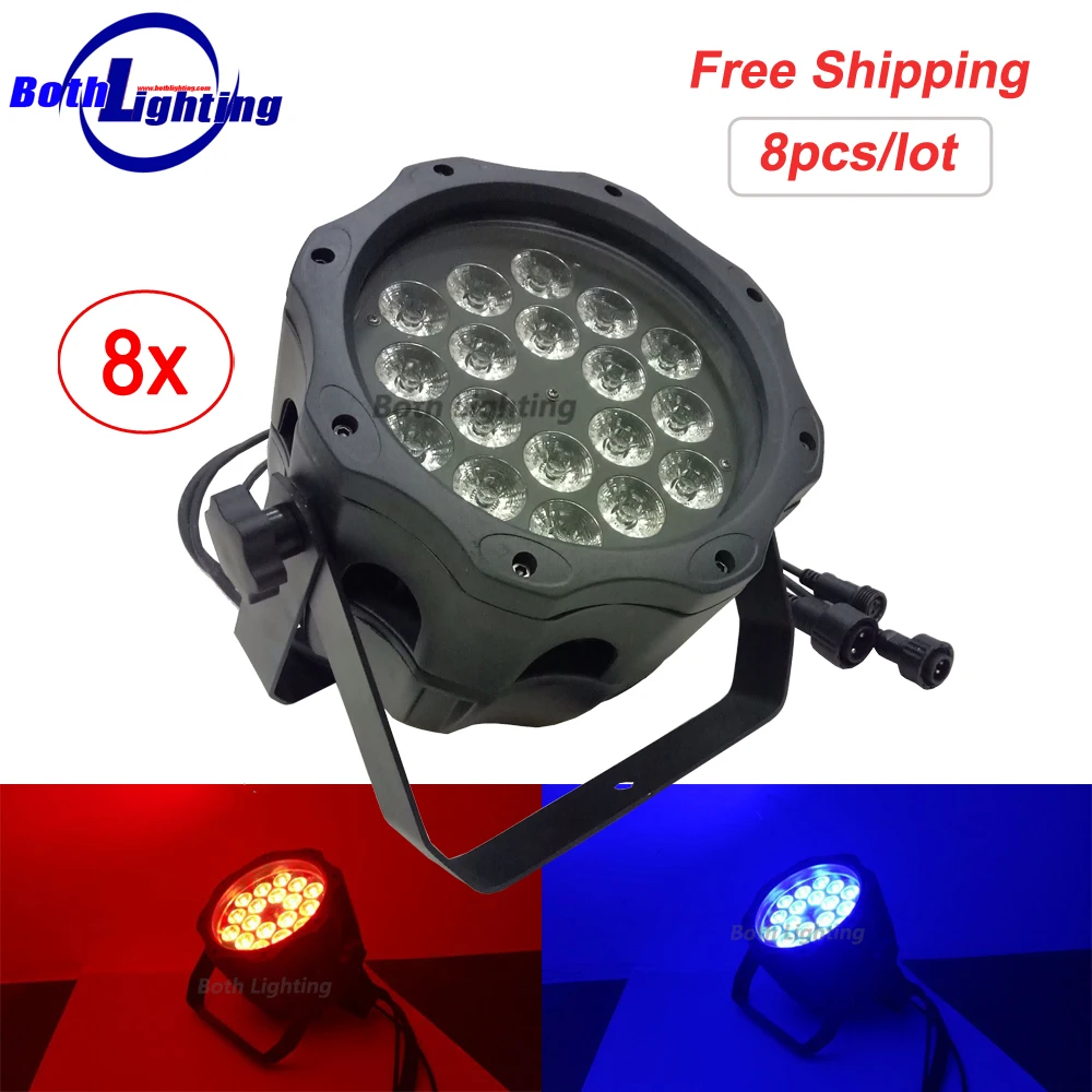 

New design IP65 Waterproof DJ Light Outdoor Disco Par Can Stage Lighting Wash Light 18*18W 6 IN 1 LED Par for Disco Party Light