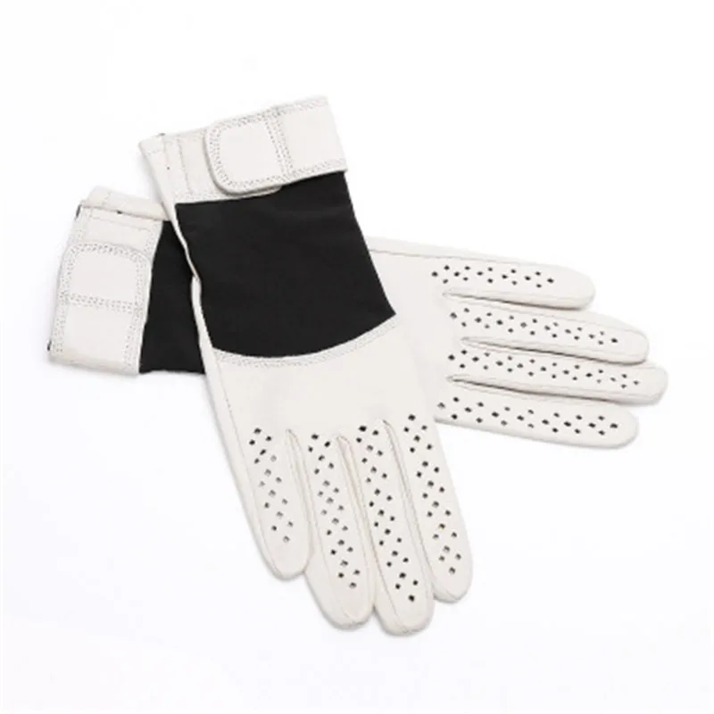 

Женские перчатки из натуральной кожи, тонкие, дышащие, из овчины, модные, с лоскутным дизайном, для весны и осени