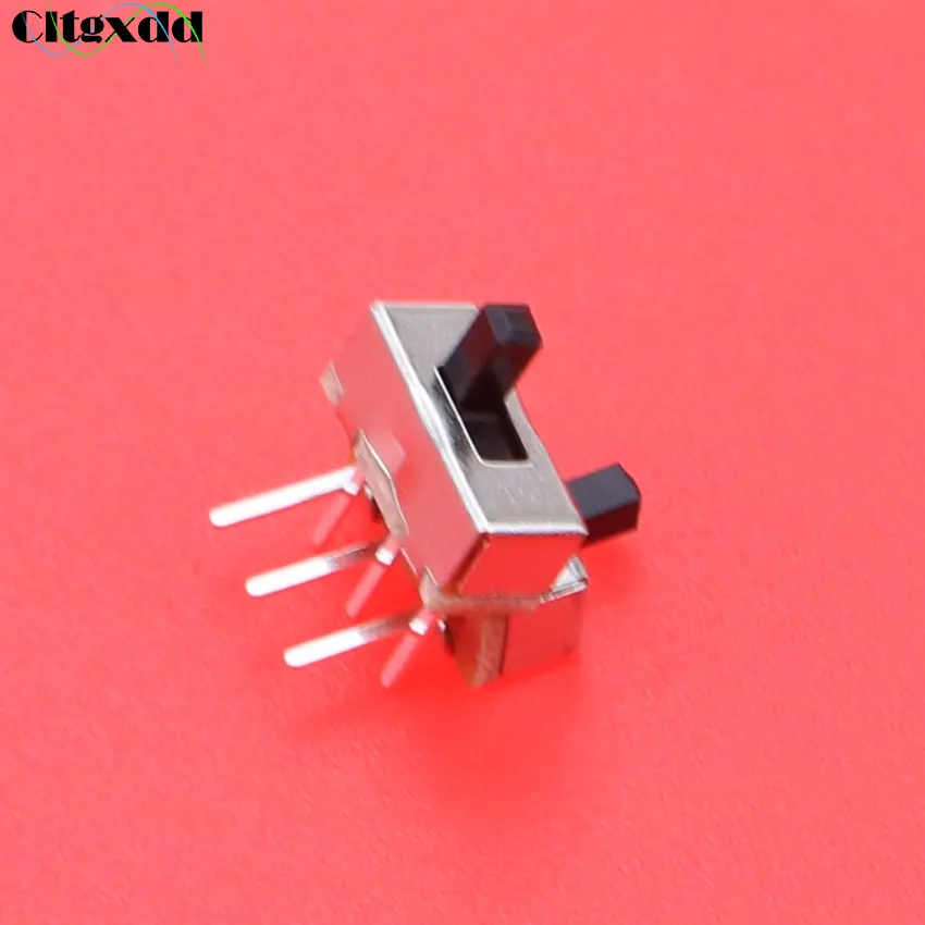 cltgxdd 1 Piece SS12D00G3 Toggle Switch 2 Position SPDT 1P2T 3 Pin PCB Panel Interruptor on-off Mini Vertical Slide Switch