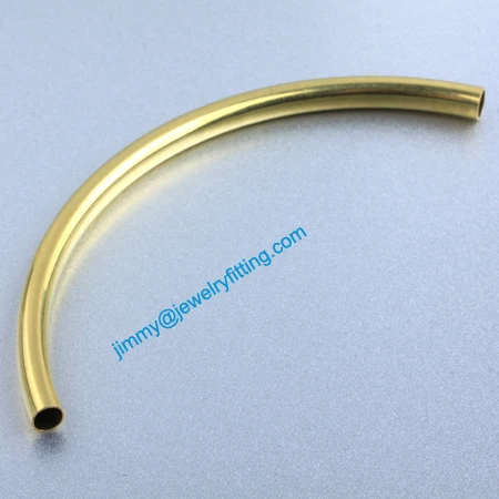 

Jewelry findings Raw Brass matel spacer tube beads Pave tube beads tube Bar 5*95*0.3mm