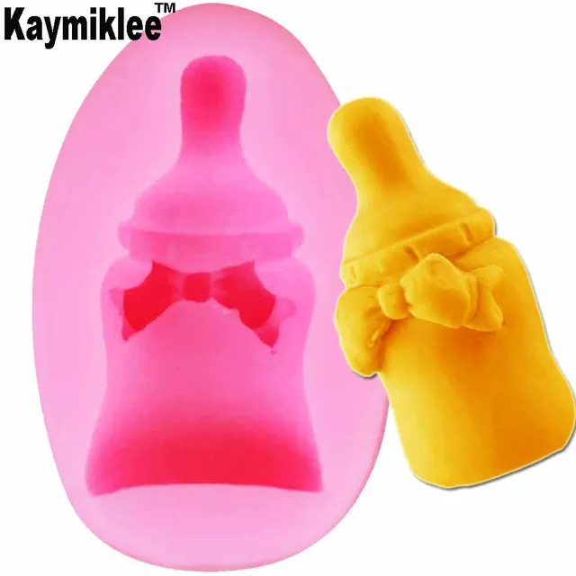 Butelka do karmienia dziecka foremki na świece forma do mydła kuchnia do pieczenia żywica silikonowa forma dekoracja wnętrz 3D DIY rzemiosło gliniane woskowanie M839