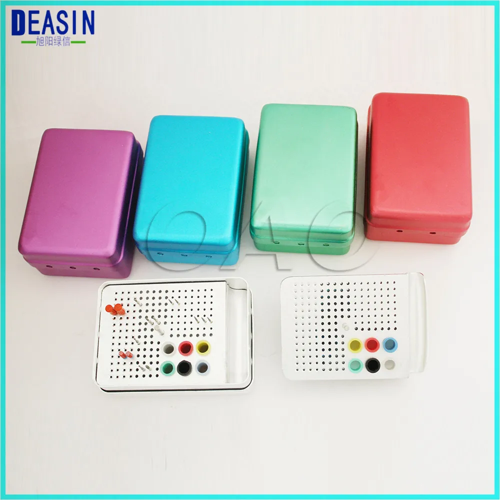 

180 Holes Dental Disinfection Burs Holder Block Stand Autoclavable Sterilizer Box Dentist Lab Equipment endo box