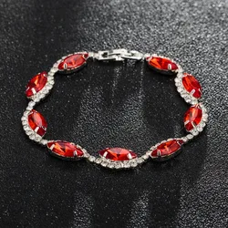 YFJEWE Top Quality Women Round Multicolor Crystal Bracelet Jewelry Vintage Austrian Crystal Bracelet Wedding Gift Wholesale B217