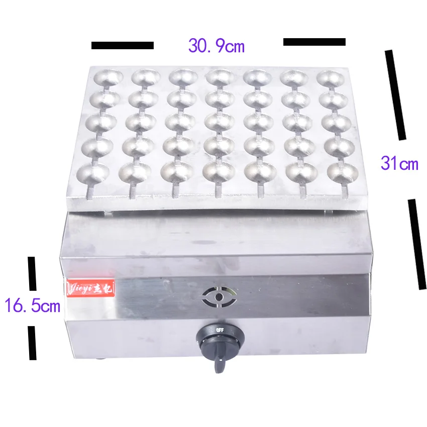 1PC Y-35A.R แก๊ส35หลุม One Time เตาอบคั่วไข่เครื่องไข่เตาอบ,takoyaki Maker/Meatball Maker