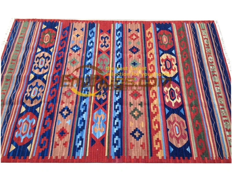 

Kilim Fabric Carpet Handmade New Listing Geometric Rug Turkish Prayer Rugs Wool Knitting Carpets