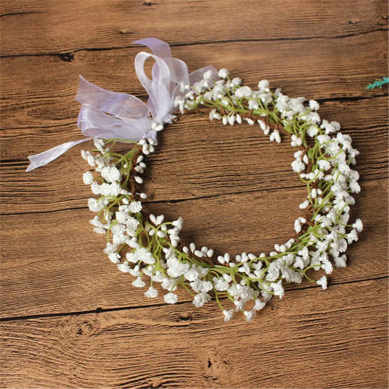 CC Flower Hairband Women Headband Jewelry Wedding Hair Accessories For Bride Bridesmaids Garland Party Beach Jewellry Gift su022