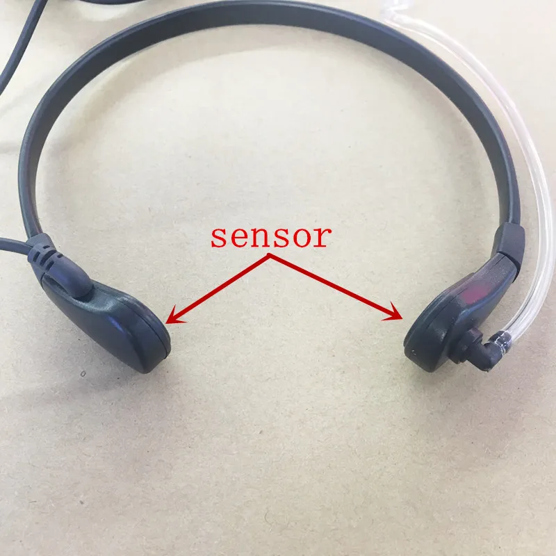 Conexão para controle de garganta k, tubo claro com fone de ouvido, para kenwood baofeng, ijxun, puxing, walkie talkie com dedo ptt para bicicleta