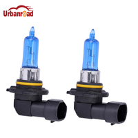 Urbanroad 2pcs 9005 HB3 Halogen Car Head Light Bulb Lamp HB3 Super White 6000K 12V 65W Headlight Parking Halogen Bulb Light
