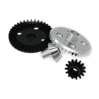 Differential Ring Gear+Pinion Gear For Rc Hobby Model Car 1/18 Wltoys A959 A969 A979 K929 A580071S Gear Box 7075 Top Level Alloy