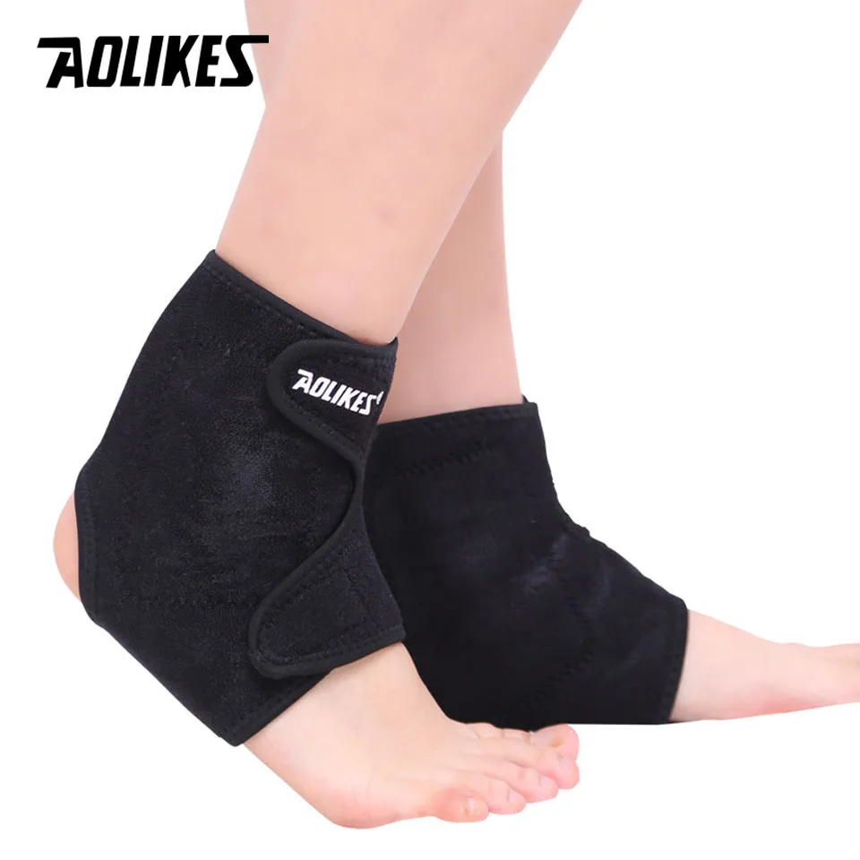 1 Pair AOLIKES Self-heating Tourmaline Magnet Ankle Support Brace Sport Safety Foot Injury Protector Winter Warm Heath Care