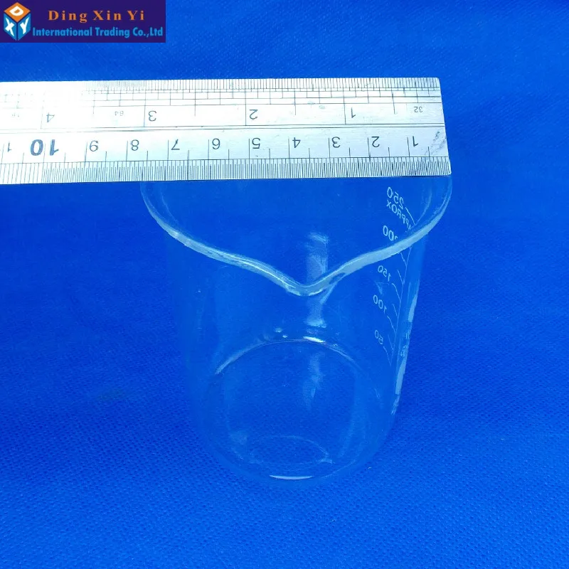 Imagem -04 - Copo de Vidro Borosilicato Transparente com Bico Laboratório Laboratório de Química Espessado 250ml Pcs por Lote