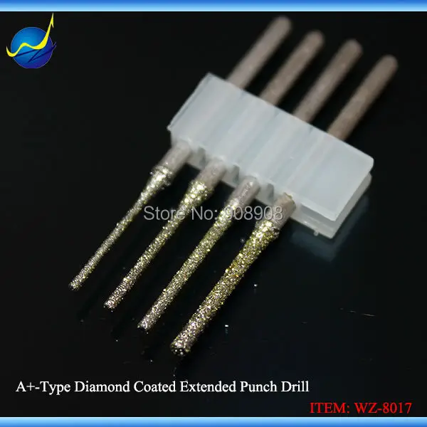 2 Sets Diamond Coated Rotary Drills Burrs 1.0mm to 2.0mm Lengthening Cylinder CYLINDRICAL Bit for Glass Gems Jewelry Shank 3/32