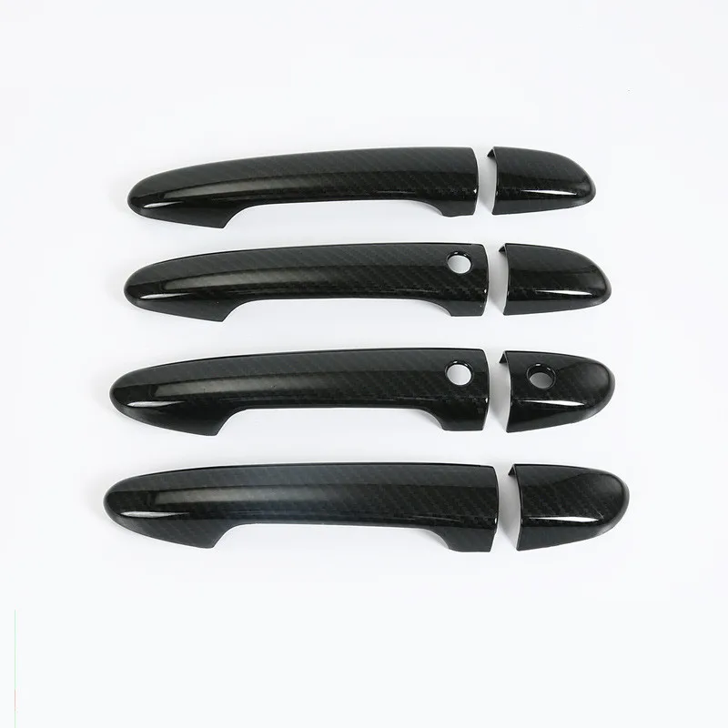 4PCS ABS Carbon Fibre Door Handle Cover for Mazda CX-3 CX-5 CX-9 Mazda2 Mazda3 Mazda6 M2 M3 M6 BM BN GJ GL DJ DL Accessories