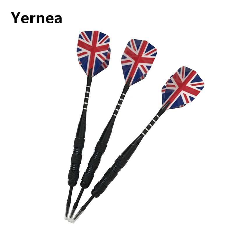 

Yernea 3Pcs Professional Steel Tip Darts 20g Dardos Nickel Plated Iron Dart Body Aluminium Alloy Dart Shaft PET Flight